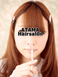バンコクATAMAヘアーサロンの前髪カットイメージ
